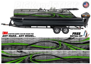 Abstract Wave Pontoon Wrap